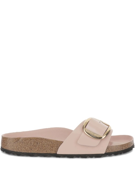 Slapi Birkenstock roz din piele