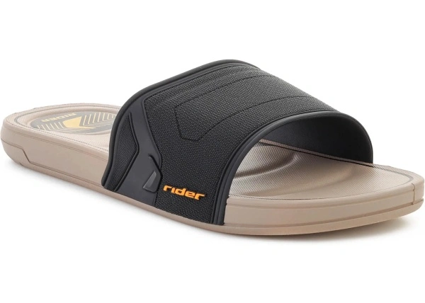 Slapi START SLIDE AD BEIGE/BLACK/YELLOW