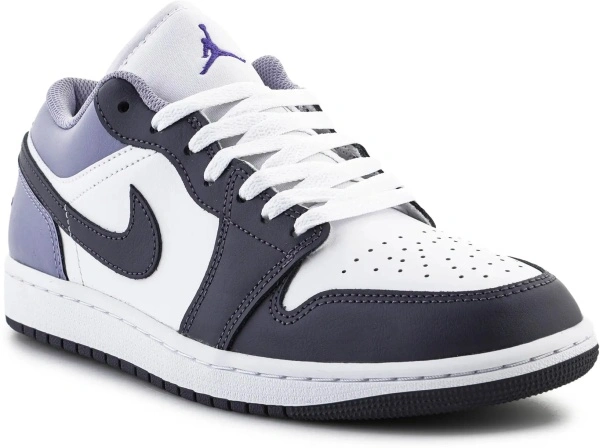 Sneakers Air Jordan 1 LOW White/Indigo Haze Blanc/Brume Indigo