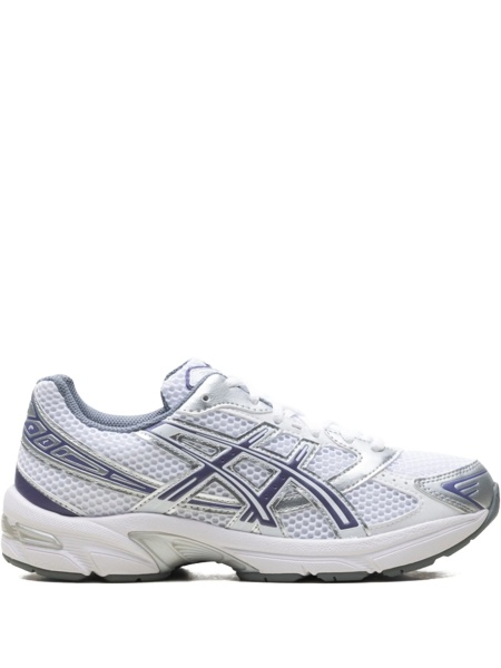 Sneakers ASICS albi din material textil