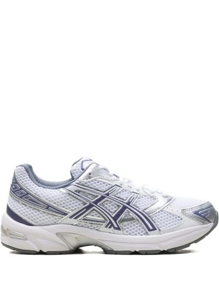 Sneakers ASICS albi din material textil