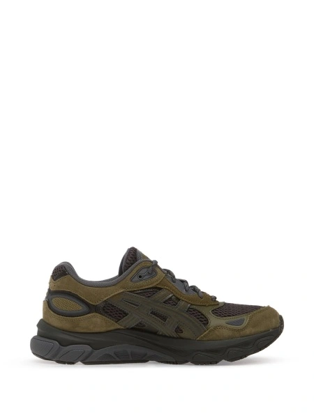 Sneakers ASICS verzi din piele intoarsa si poliuretan