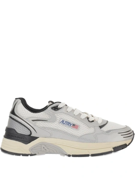 Sneakers AUTRY albi din piele si plasa