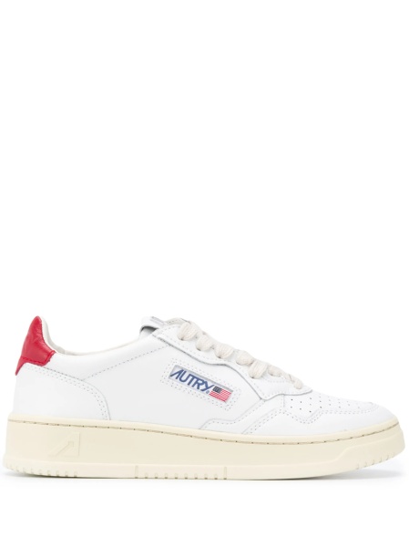 Sneakers AUTRY albi din piele