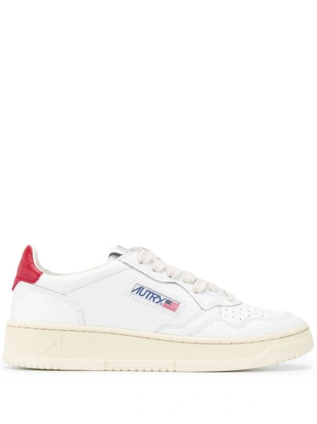 Sneakers AUTRY albi din piele