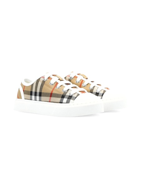 Sneakers Burberry neutri din material textil
