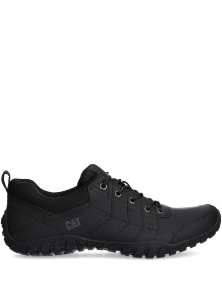 Sneakers Caterpillar negri din piele si material textil