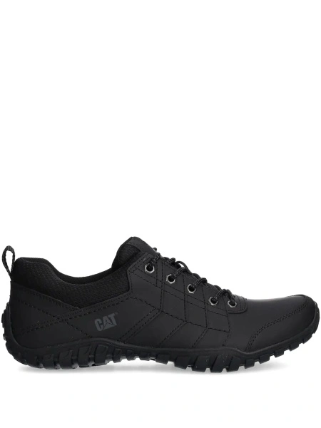 Sneakers Caterpillar negri din piele si material textil