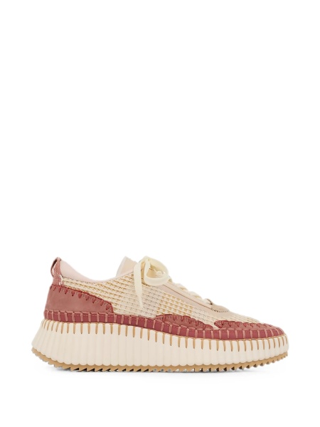 Sneakers Chloe neutri din polyester si tpu