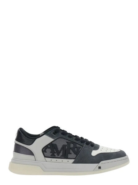 Sneakers 'Classic Low' Grey Sneaker with Maxi Logo on the Side and Logo Patch on the Tongue in suede Men