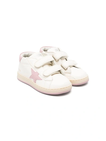 Sneakers Golden Goose albi din piele