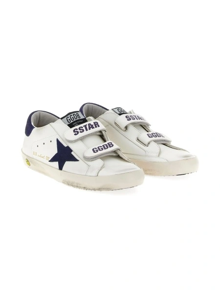 Sneakers Golden Goose albi din piele
