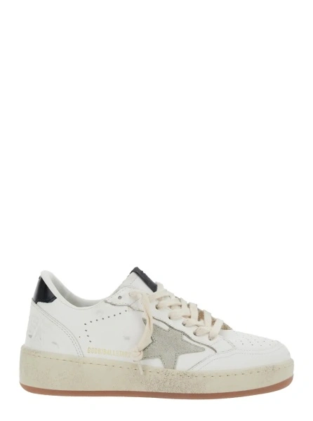 Sneakers Golden Goose 'Ball Star' albi din piele 'Ballstar 2'