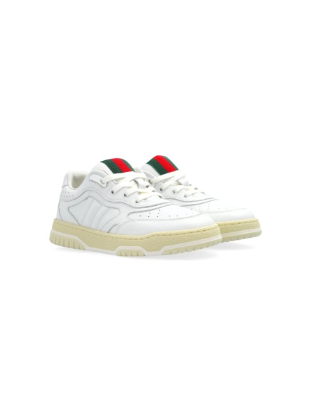 Sneakers Gucci albi din piele