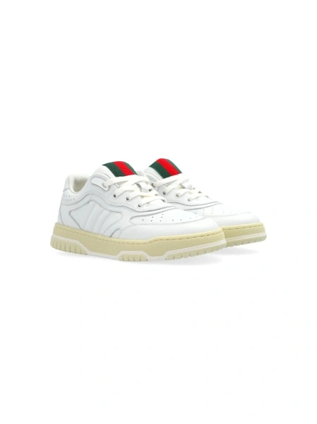 Sneakers Gucci albi din piele