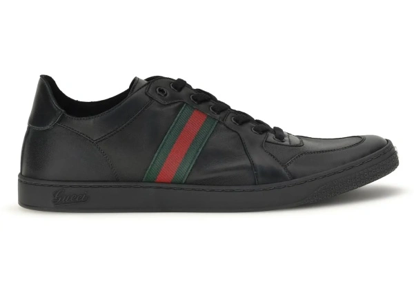 Sneakers Gucci negri din piele