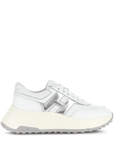 Sneakers Hogan albi din piele