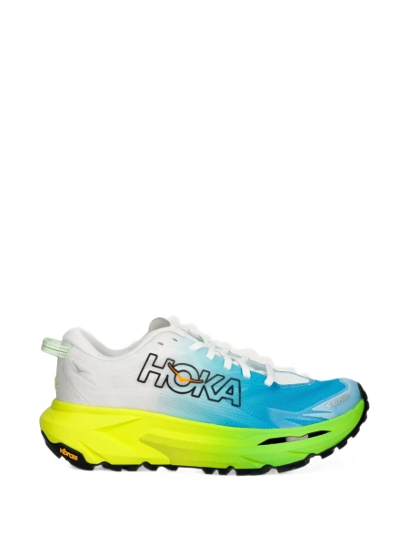 Sneakers Hoka One One albi din material textil