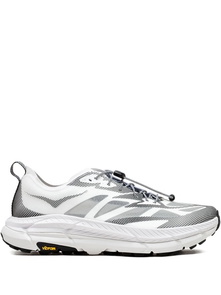 Sneakers Hoka One One albi din plasa si nylon