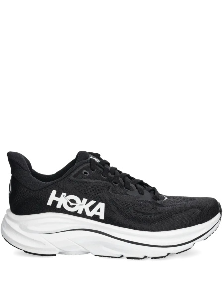 Sneakers Hoka One One negri din material textil
