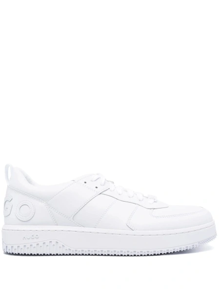 Sneakers Hugo Boss albi din poliuretan