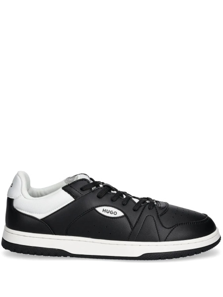 Sneakers Hugo Boss negri din polyester si poliuretan