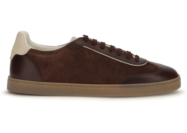 Sneakers Leather Sneakers with suede details