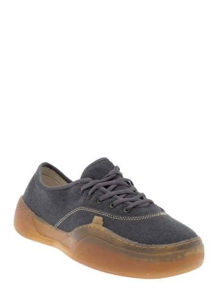 Sneakers 'Low Skate' Black Sneakers Low Top with Contrast Sole in Cotton Man