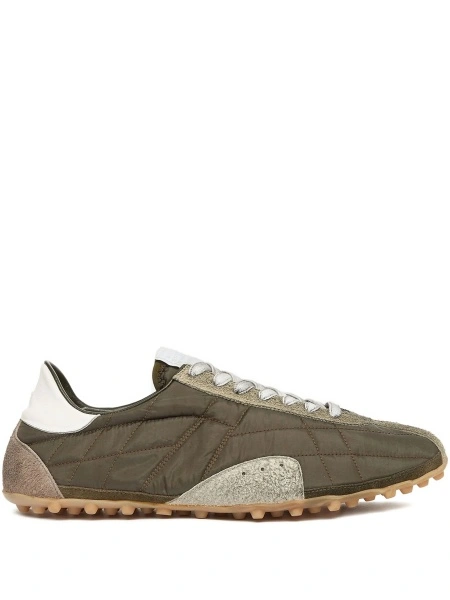 Sneakers Maison Margiela verzi din polyester si piele intoarsa