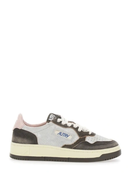 Sneakers 'Medalist LS' Brown Sneakers with Logo Patch on the Tongue and Vintage Effect in Suede for Women