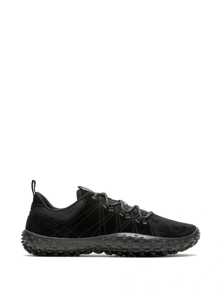 Sneakers Merrell negri din material textil si piele intoarsa