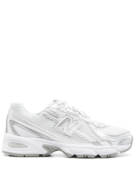 Sneakers New Balance albi din material textil