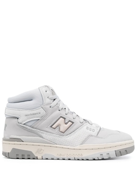 Sneakers New Balance gri din material textil si piele