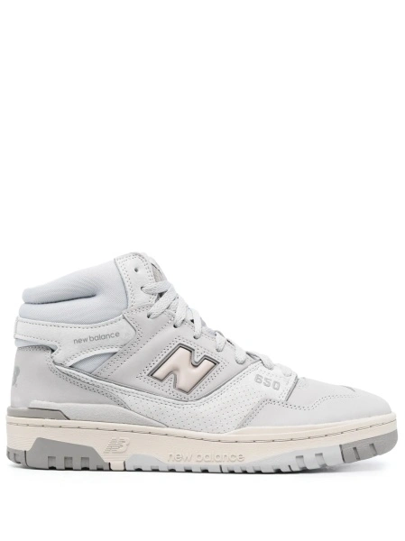 Sneakers New Balance gri din material textil si piele