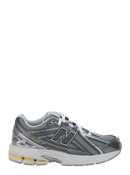 Sneakers New Balance Kids gri din material sintetic