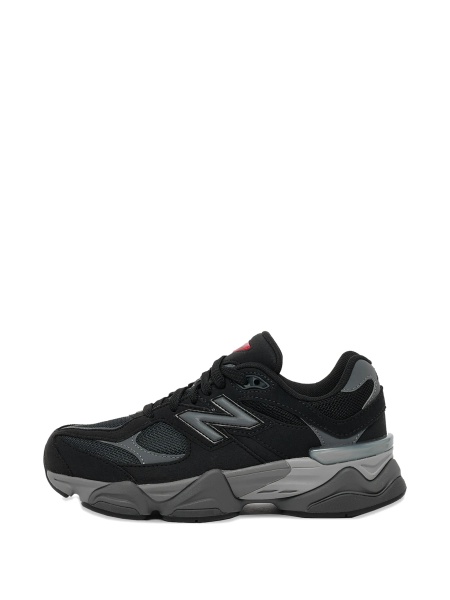 Sneakers New Balance Kids negri din piele intoarsa si plasa