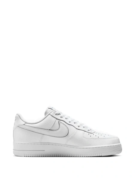 Sneakers Nike air force 1 albi din piele si piele eco
