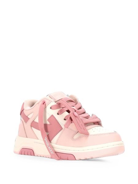 Sneakers Off-White roz din piele si material textil