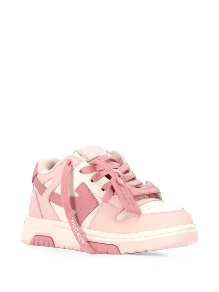 Sneakers Off-White roz din piele si material textil