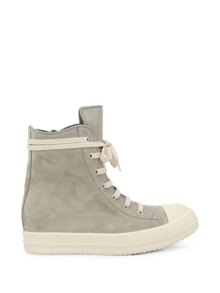 Sneakers Rick Owens gri din piele intoarsa