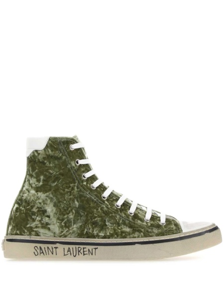 Sneakers Saint Laurent verzi din vascoza