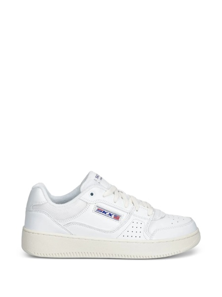 Sneakers SKECHERS albi din piele eco