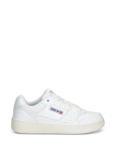 Sneakers SKECHERS albi din piele eco