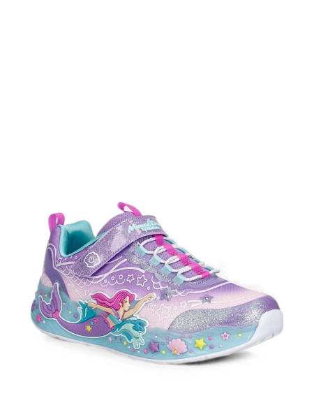 Sneakers SKECHERS violet din poliuretan si plasa