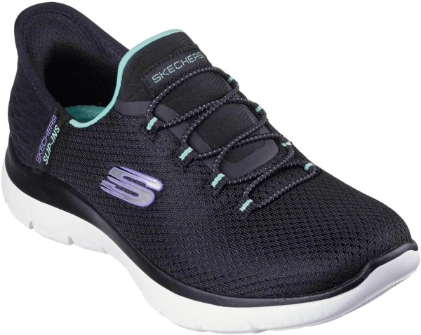 Sneakers Slip-ins Summits - Diamond Dream Black/Turquoise