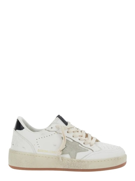 Sneakers Sneaker 'Ballstar 2' Low Top with Star Patch on the Side and Contrast Heel in White Leather for Women