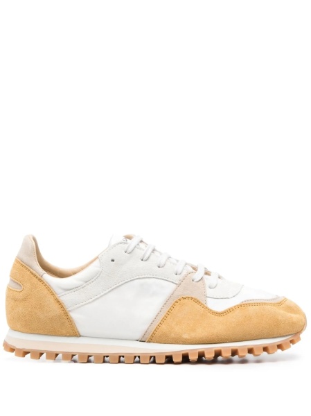 Sneakers SPALWART albi din piele si material textil