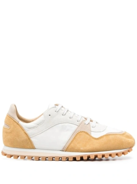 Sneakers SPALWART albi din piele si material textil