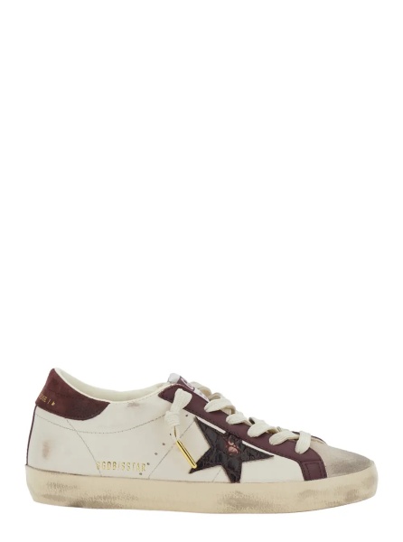 Sneakers 'Superstar' White Low Top Sneakers with Star Patch on the Side in Leather for Women