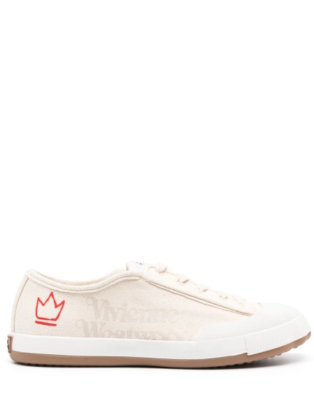 Sneakers Vivienne Westwood neutri din material textil